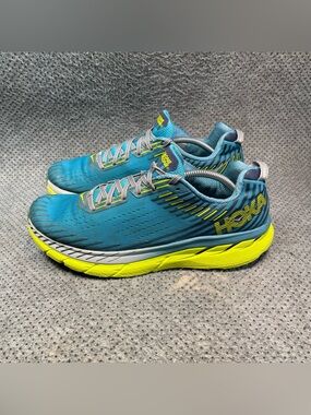 Hoka One One Clifton 5 Blue Running Shoes Size 12 Men’s
